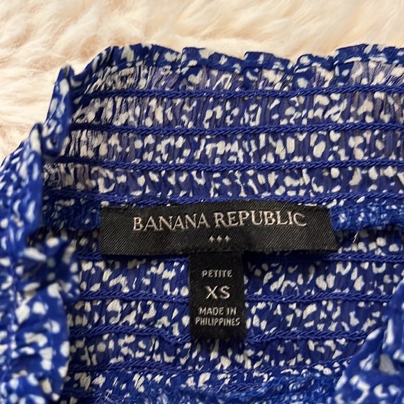 Banana Republic smocked long sleeve blouse size XS - Picture 8 of 13